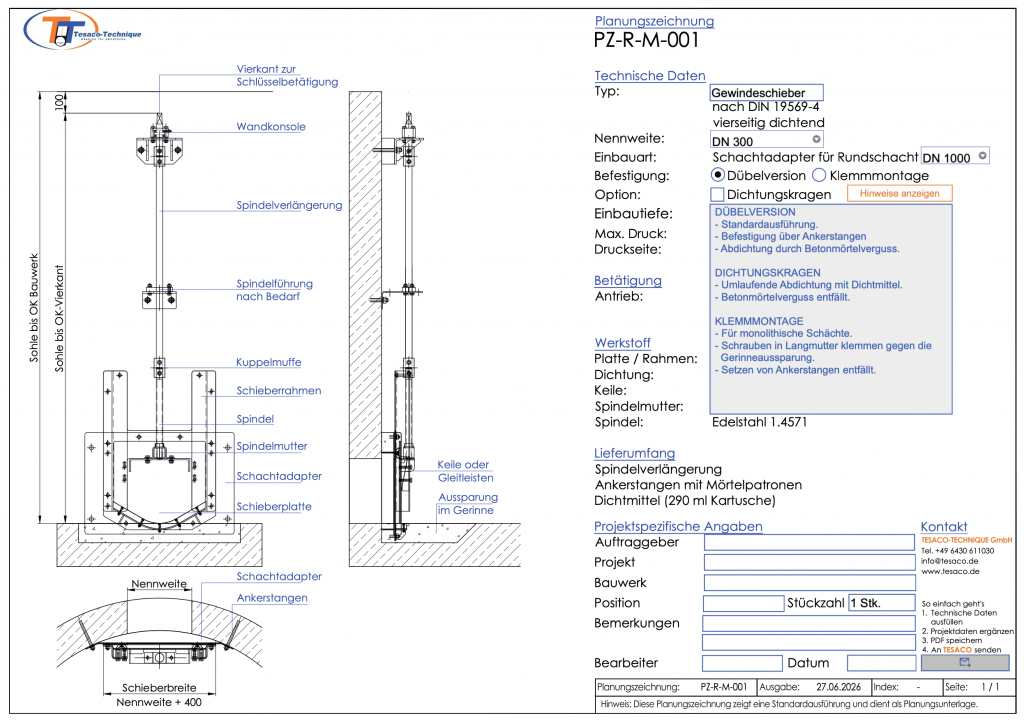 Planungszeichnung